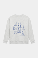 Mariposa Check In On Your Friends Crew - Heather Grey