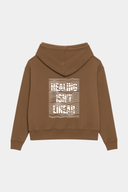 Mariposa Healing Isn't Linear Hoodie-Chestnut