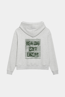 Mariposa Healing Isn't Linear Hoodie-Heather Grey