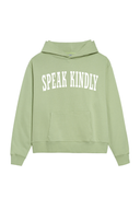 Speak Kindly Hoodie (White) - Matcha