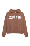SOCIAL WORK Hoodie - Chestnut