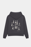 Mariposa Check In On Your Friends Hoodie-Charcoal