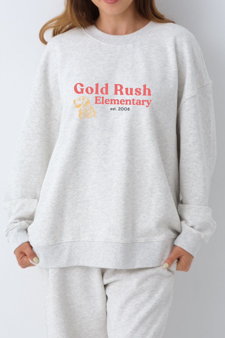 Goldrush Heather Grey Crew