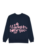 Lucky to Love You Crew (Pink) - Midnight