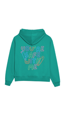 Safe With Me Rainbow Hoodie - Emerald
