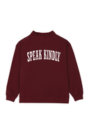 Speak Kindly Mockneck (White) - Honeycrisp