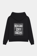 Mariposa Healing Isn't Linear Hoodie-Carbon