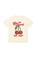 Cherry on Top Tee - Cream