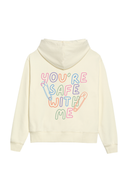 Safe With Me Rainbow Hoodie - Cloud
