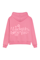 Lucky to Love You Hoodie (Pink) - Punch