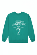 Just Keep Swimming '24 Crew (White) - Emerald