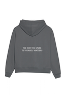 Speak Kindly Hoodie (White) - Smoke
