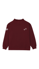 Lucky to Love You Mockneck (White) - Honeycrisp