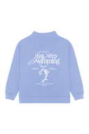 Just Keep Swimming '24 Mockneck (White) - Whimsy