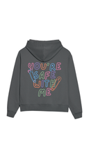 Safe With Me Rainbow Hoodie - Smoke