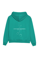 Just Keep Swimming Hoodie (White) - Emerald