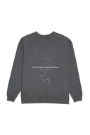 Just Keep Swimming Crew (White) - Smoke
