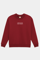 Mariposa Check In On Your Friends Crew-Cranberry