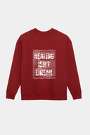 Mariposa Healing Isn't Linear Crew-Cranberry