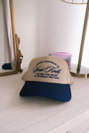 Speak Kindly Twill Trucker Cap (NAVY)