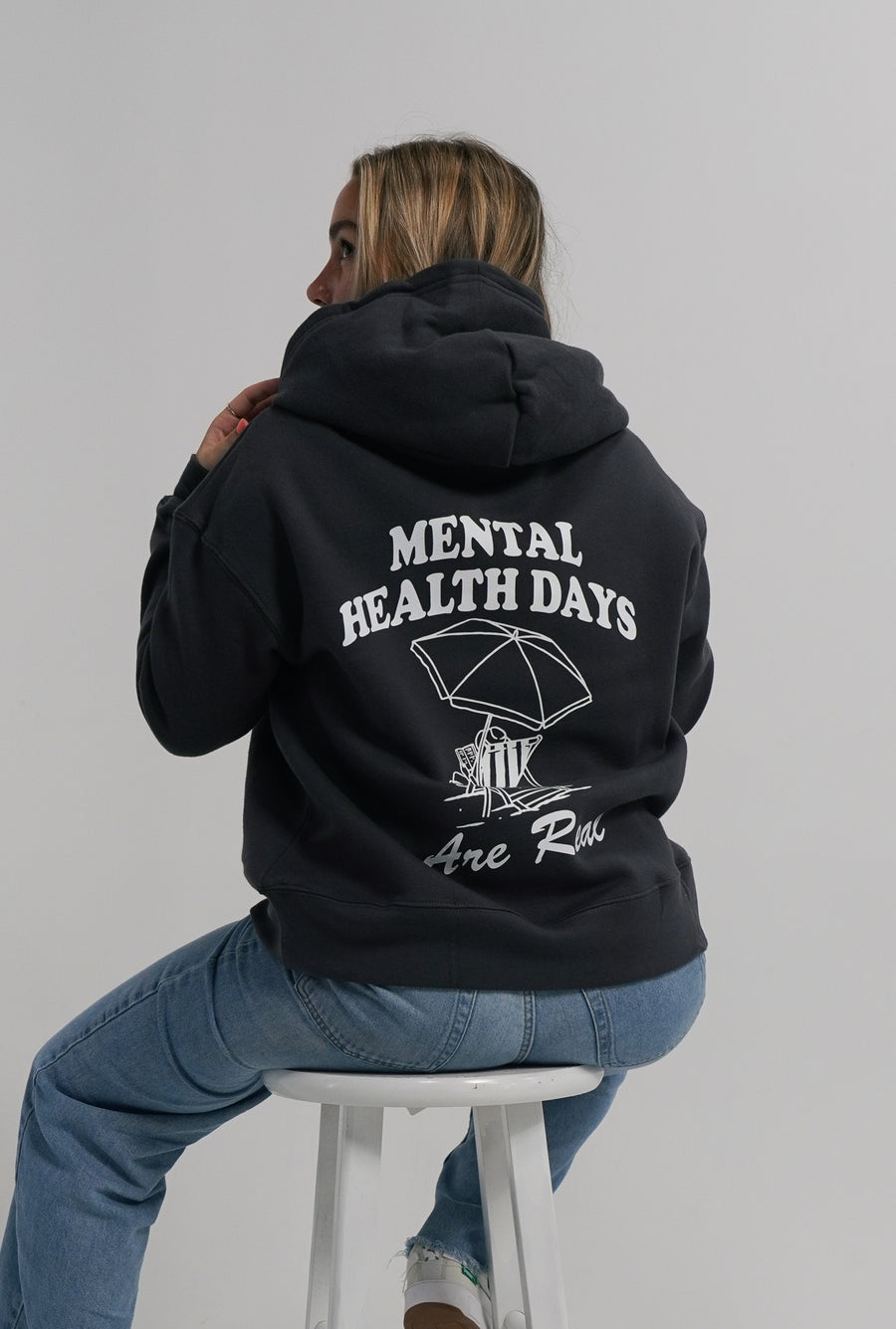 Mariposa Mental Health Days Are Real (White) Hoodie