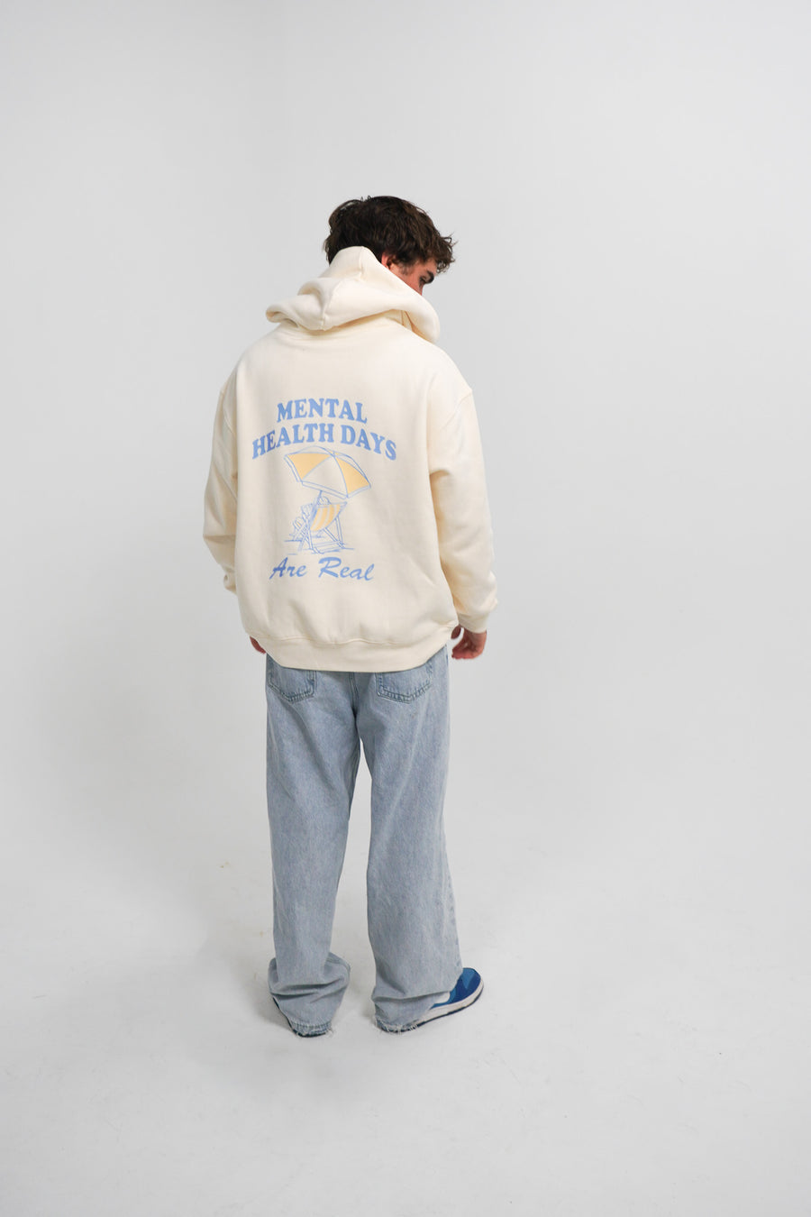 Mariposa Mental Health Days Are Real (Blue + Yellow) Hoodie