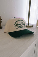 Speak Kindly Twill Trucker Cap (GREEN)