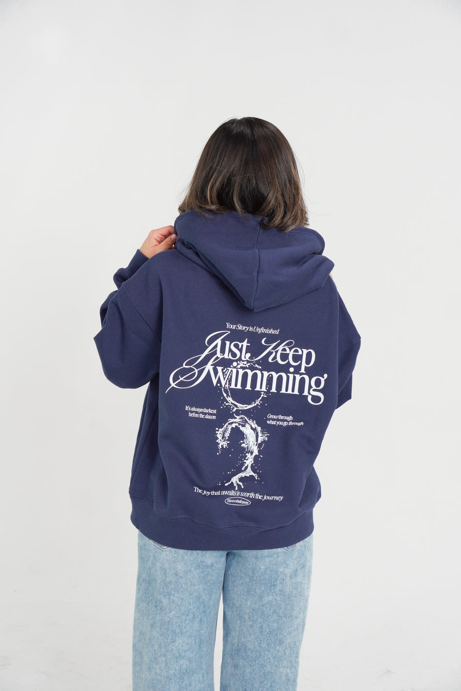 Mariposa Just Keep Swimming '24 Hoodie (White)