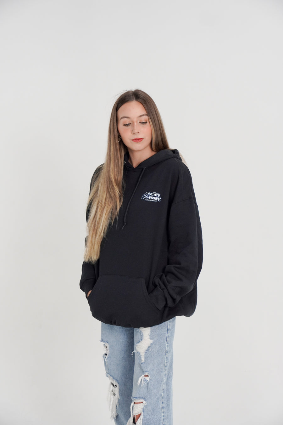 Origins Just Keep Swimming Crew '24 Hoodie (White)