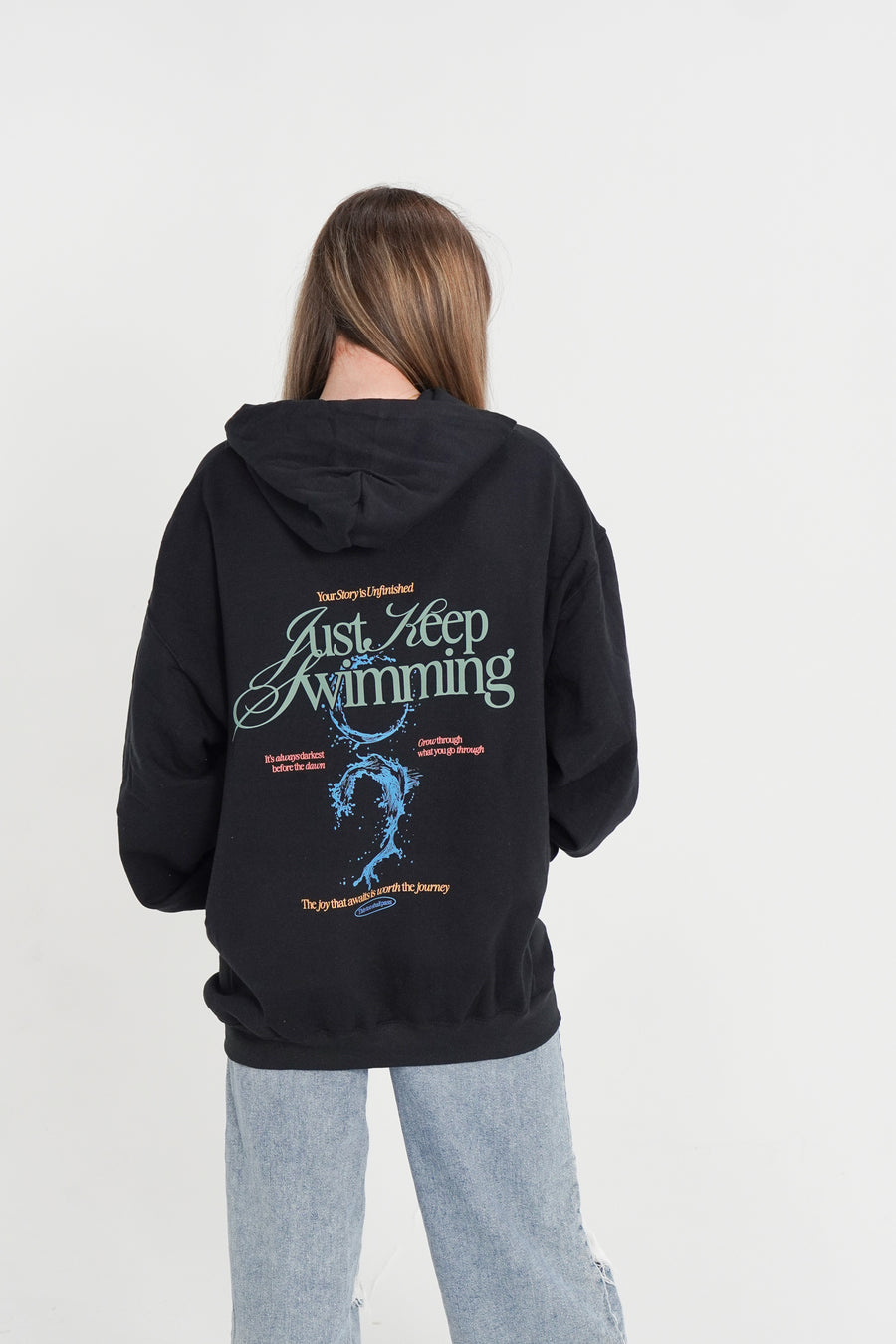 Origins Just Keep Swimming Crew '24 Hoodie (Rainbow)