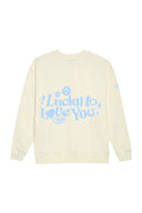 Lucky to Love You Crew (Baby Blue) - Cloud