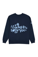 Lucky to Love You Crew (Baby Blue) - Midnight