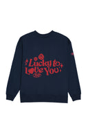 Lucky to Love You Crew (Red) - Midnight