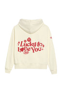 Lucky to Love You Hoodie (Red) - Cloud