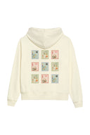 Patchwork Stamp Hoodie - Cloud