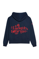 Lucky to Love You Hoodie (RED) - Midnight