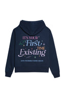 It's Your First Time Existing Hoodie (Rainbow) - Midnight