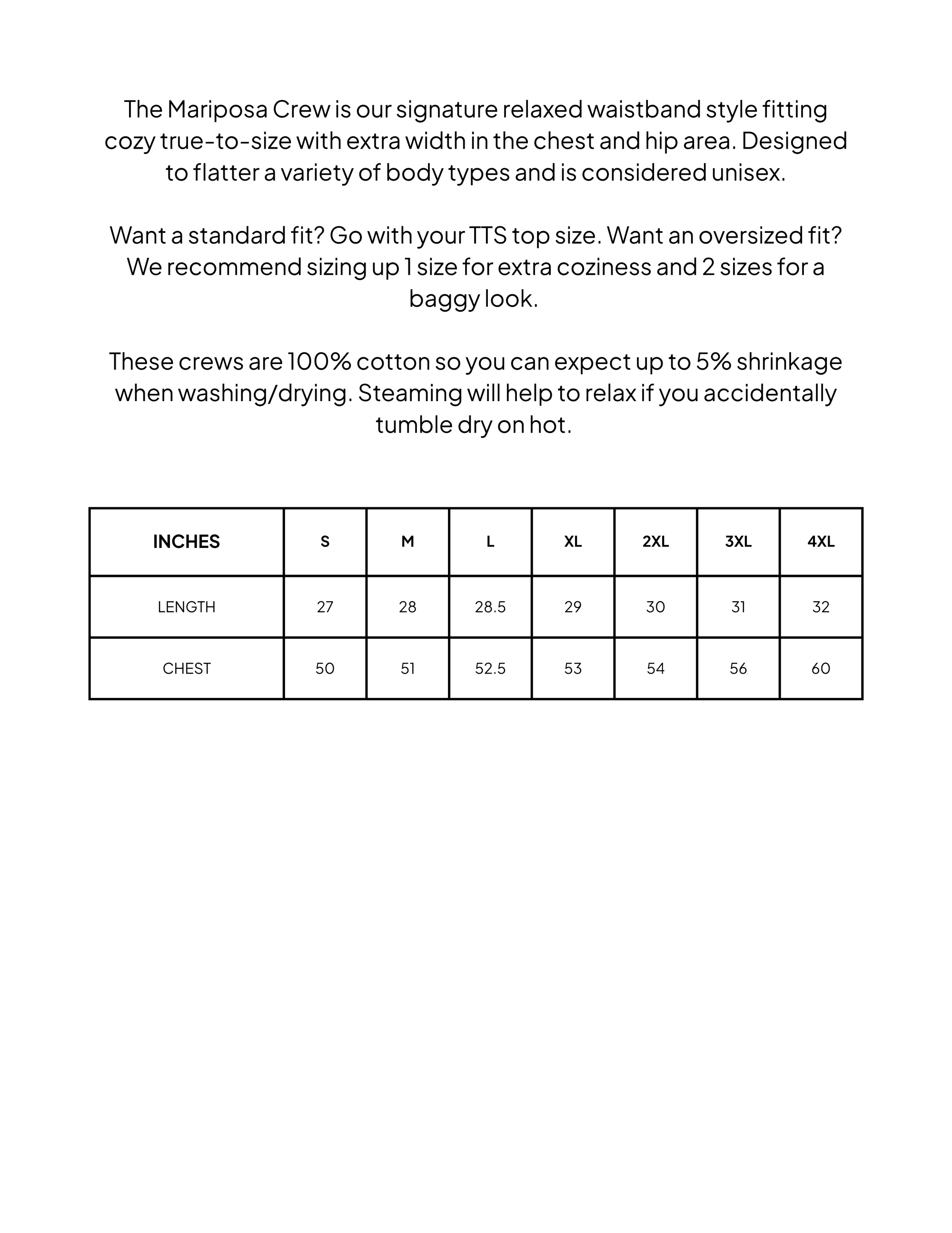 Size guide