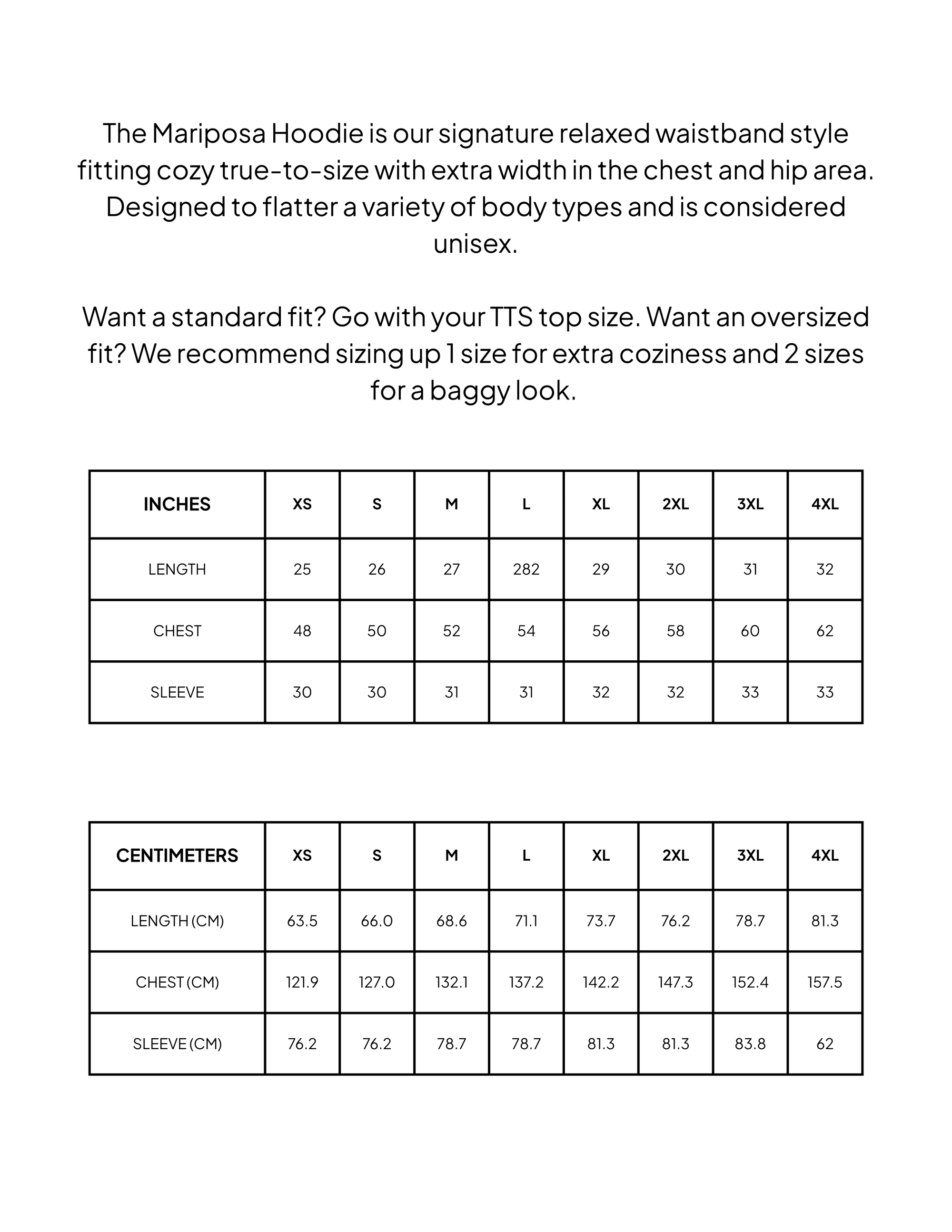 Size guide