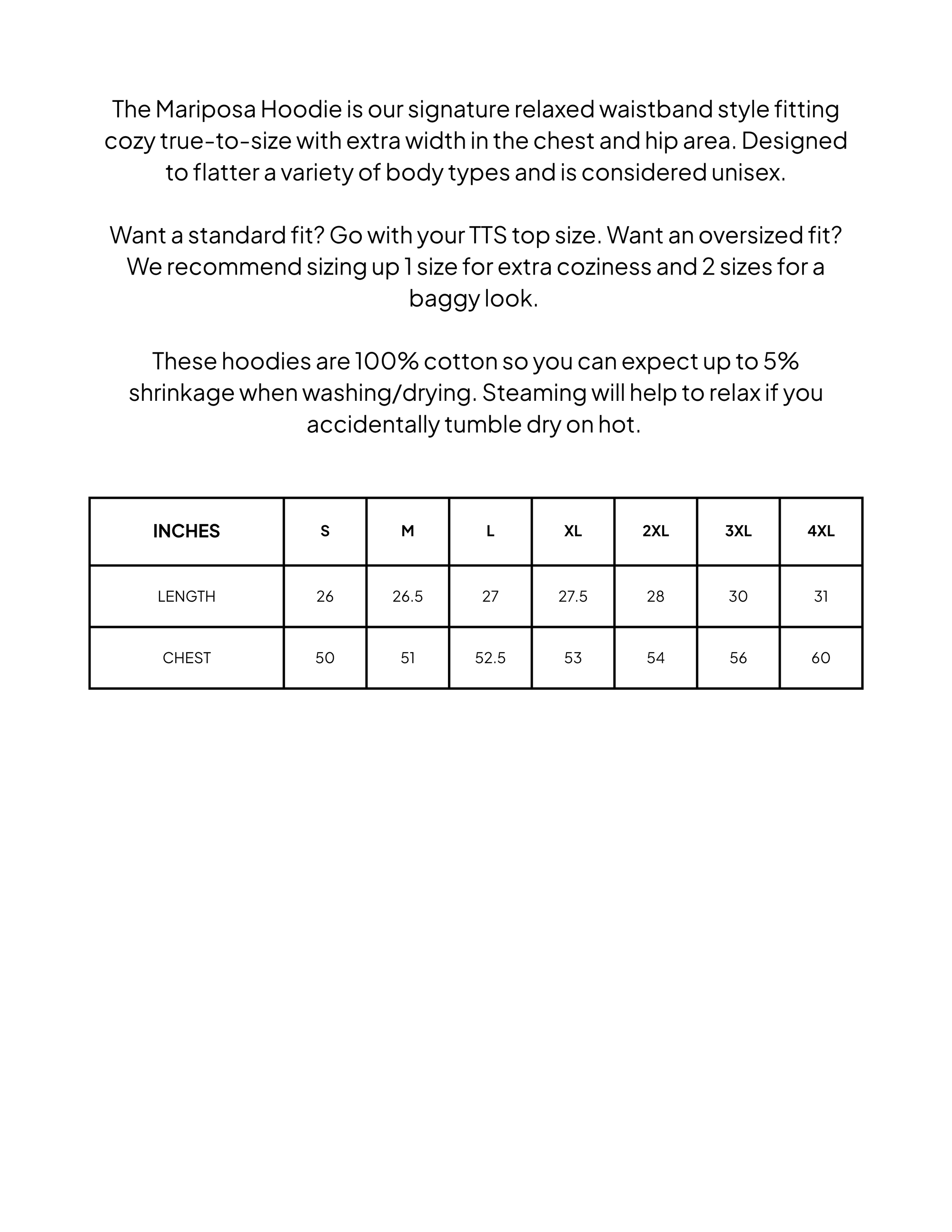 Size guide