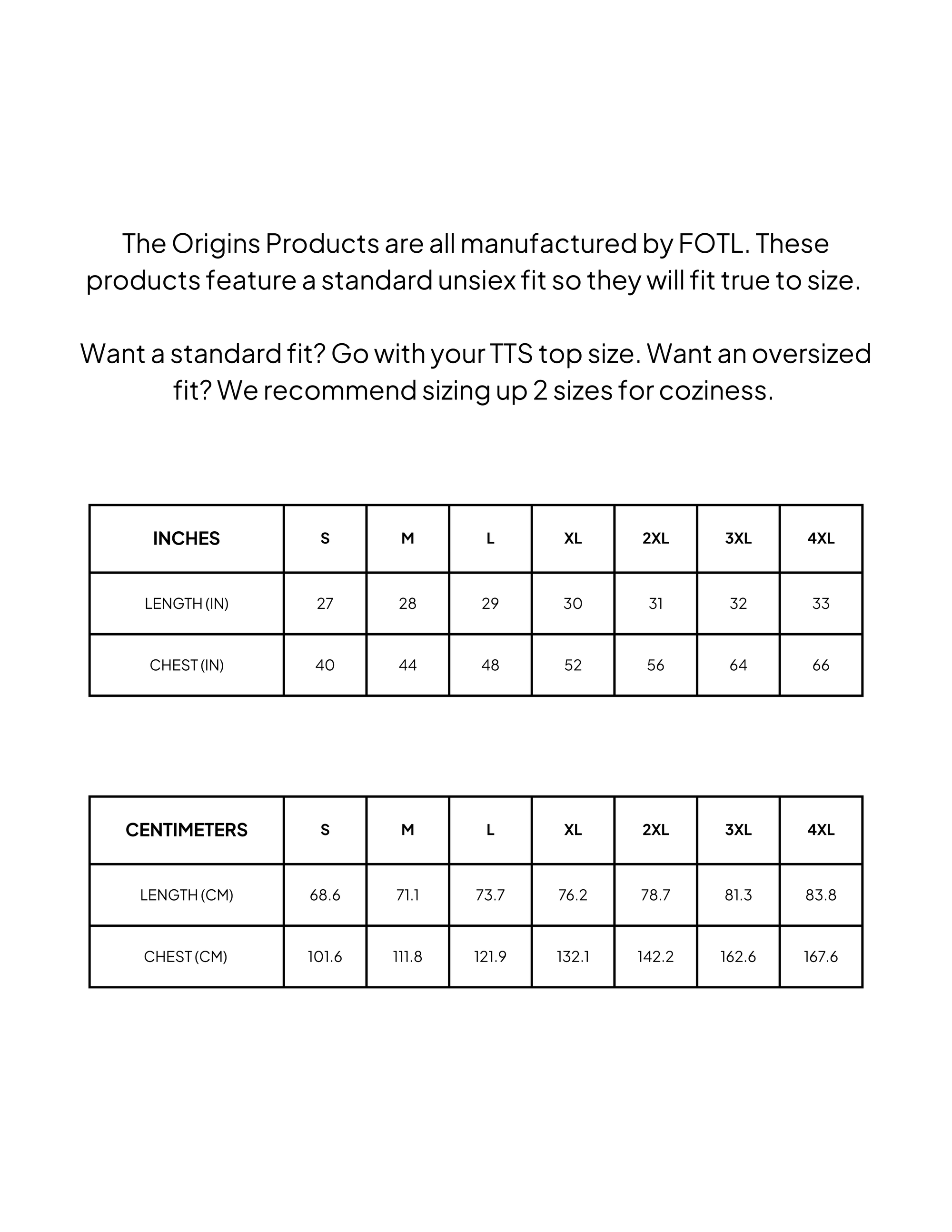 Size guide