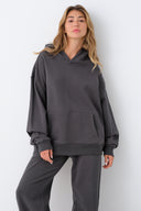 The Mariposa Hoodie-Charcoal