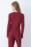 FormFlex™ Long Sleeve Top-Cranberry