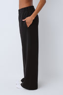 Mariposa Wide Leg Sweatpant-Carbon